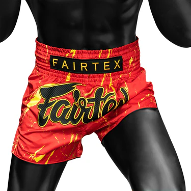 Fairtex Muay Thai Shorts BS1946 Inferno, Rot 3