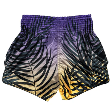 Fairtex Muay Thai Shorts BS1941 Short Dawn, Blau-Gelb 2