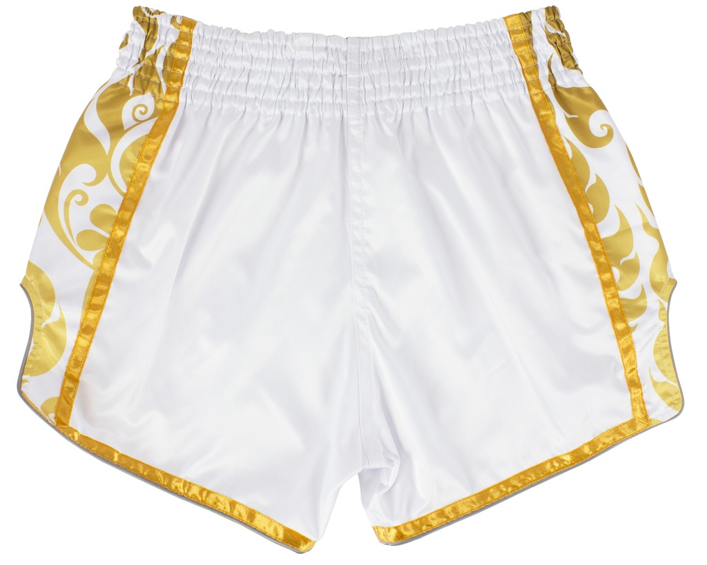 Fairtex Muay Thai Shorts Glory BSG2, Weiß-Gold 2