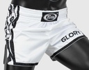Fairtex Muay Thai Shorts Glory BSG3, Weiß-Schwarz 3