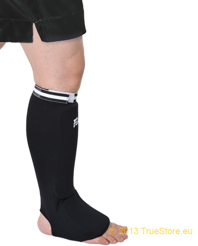 Fairtex Schienbeinschoner Elastisch SPE1, Schwarz 6