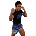 Fairtex T-Shirt TST148, Schwarz-Blau