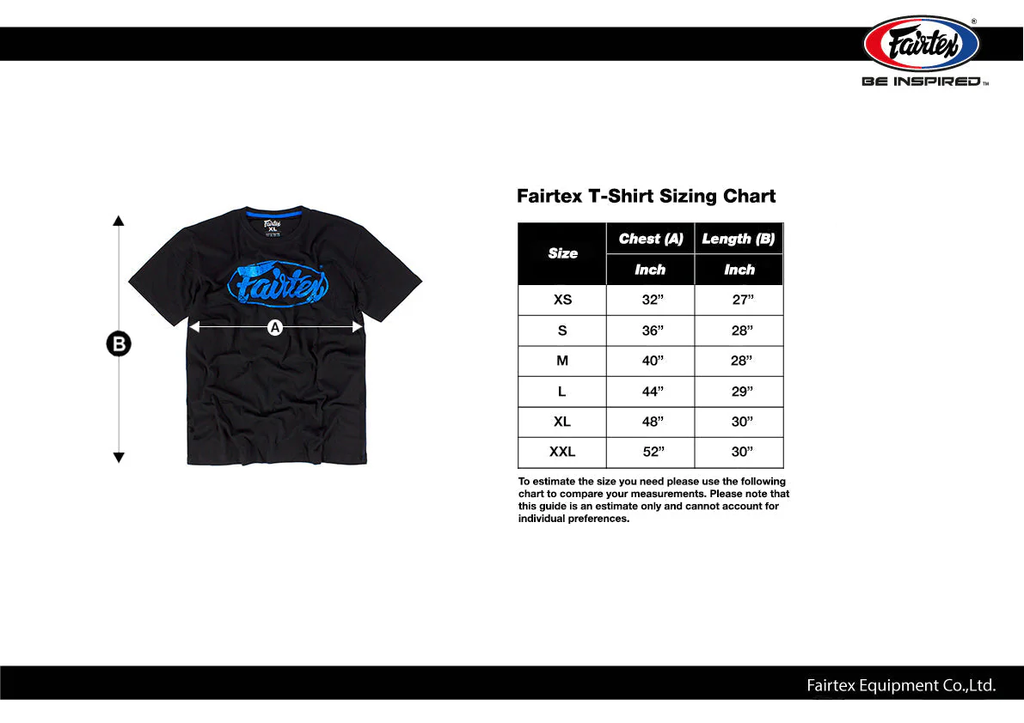 Fairtex T-Shirt TST148, Schwarz-Blau