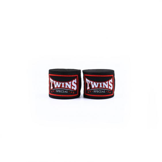 Twins Boxbandage 5m Unelastisch, Schwarz