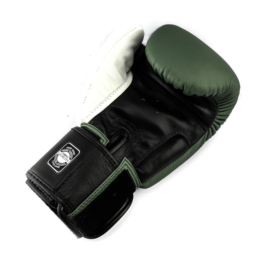 Twins Boxhandschuhe BGVL-3, Dunkelgrün-Weiß