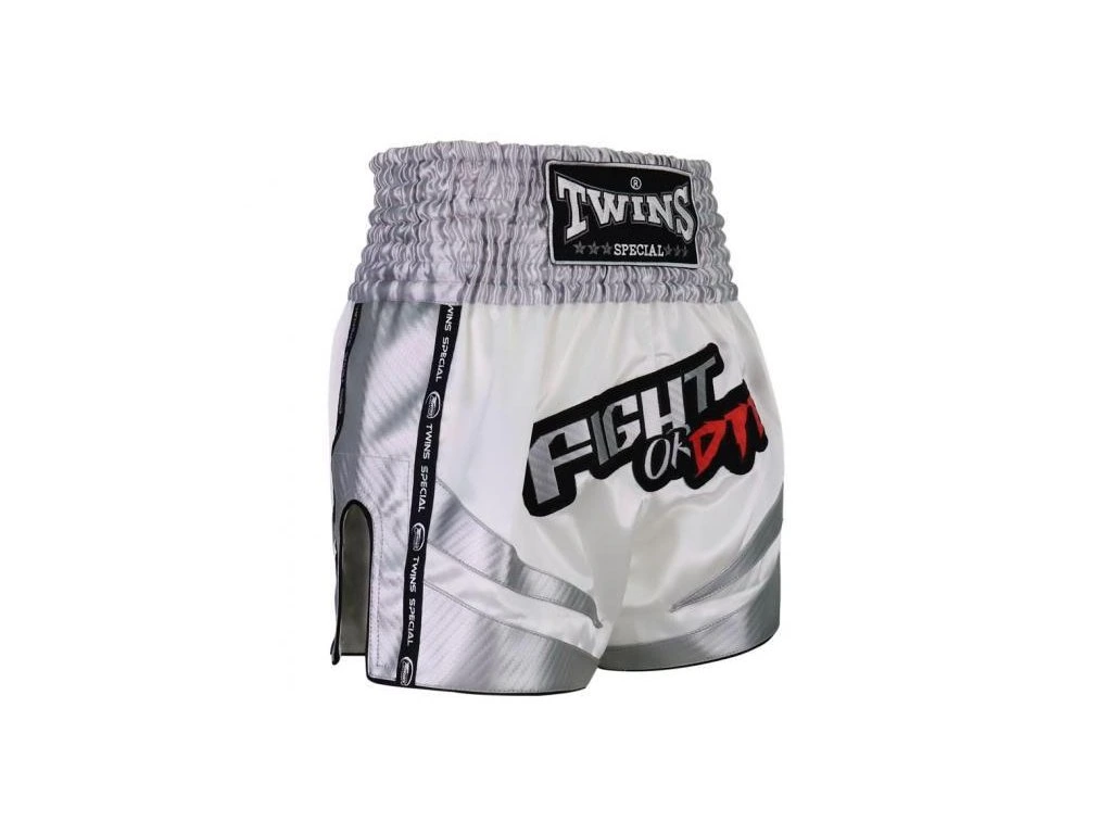 Twins Muay Thai Shorts Fight Or Die, Weiß