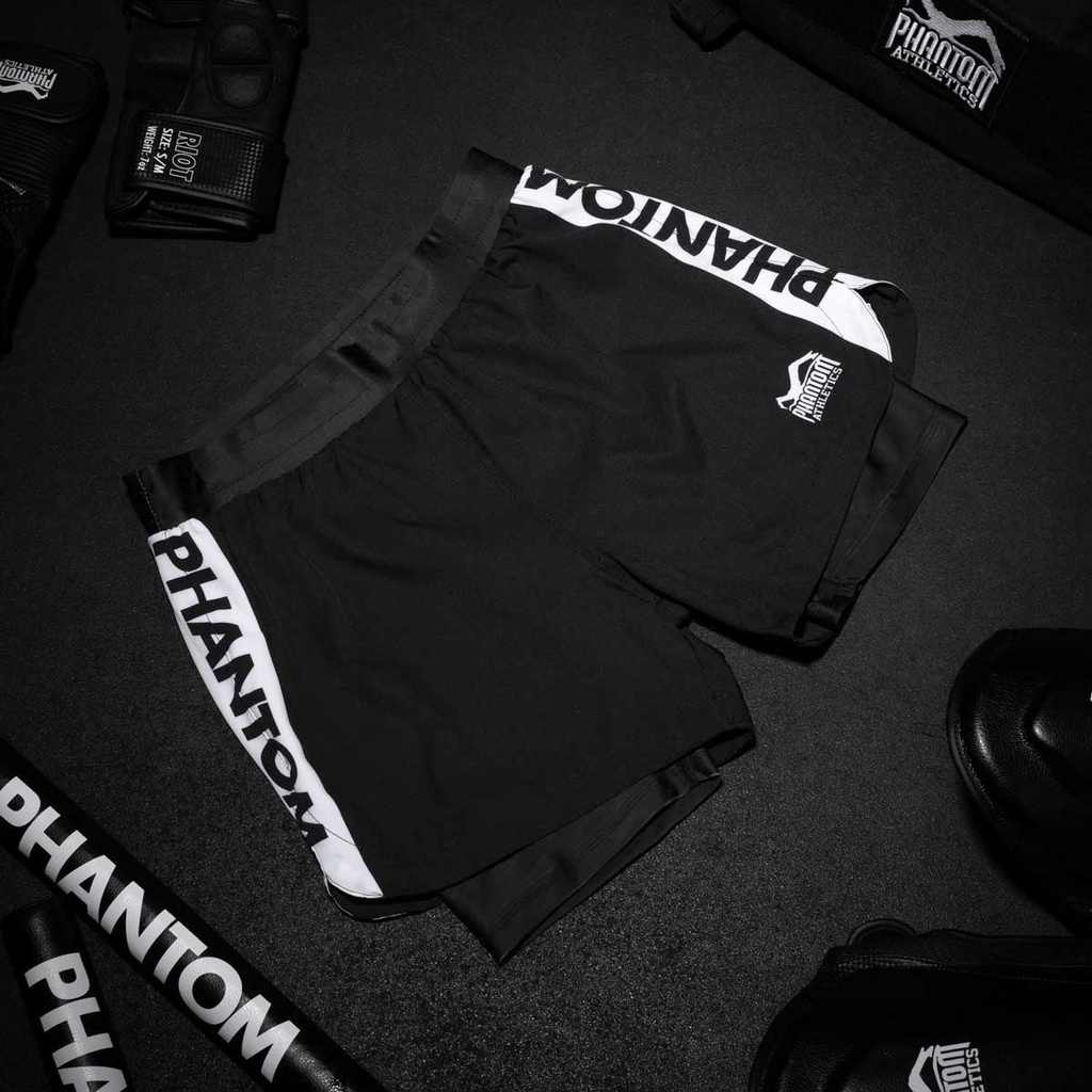 Phantom Fight Shorts Fusion 2in1 Apex, Schwarz 3