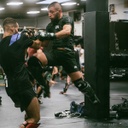 Phantom Fight Shorts Fusion 2in1 Camo Tiger, Grün
