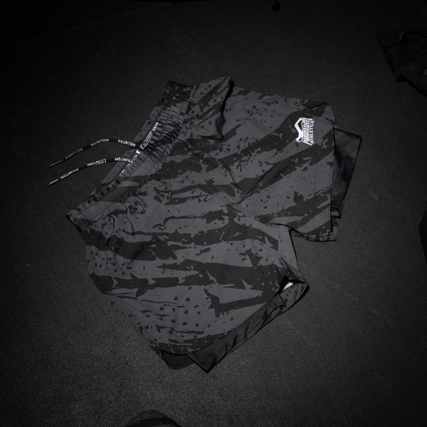 Phantom Fight Shorts Fusion 2in1 Camo Tiger, Schwarz-Grau 3