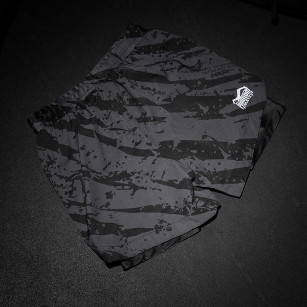 Phantom Fight Shorts Fusion 2in1 Camo Tiger, Schwarz-Grau 4