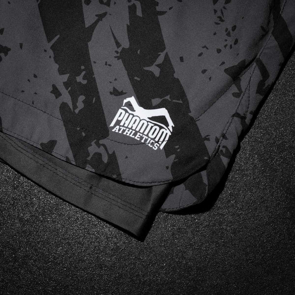 Phantom Fight Shorts Fusion 2in1 Camo Tiger, Schwarz-Grau 6