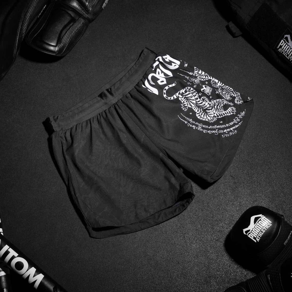 Phantom Fight Shorts Fusion Muay Thai, Schwarz 3
