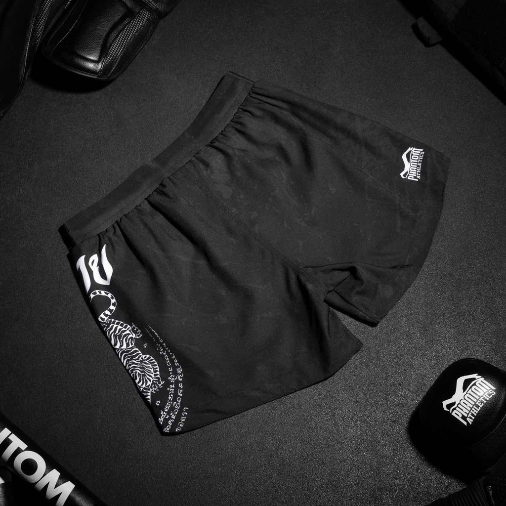 Phantom Fight Shorts Fusion Muay Thai, Schwarz 4