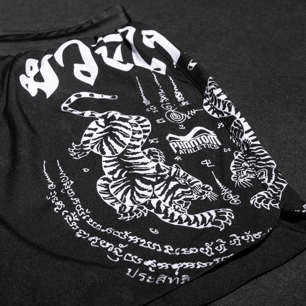 Phantom Fight Shorts Fusion Muay Thai, Schwarz 5