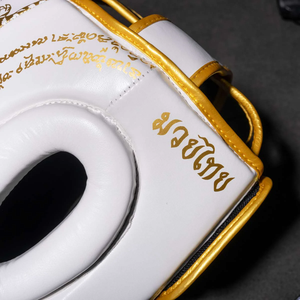Phantom Kopfschutz Muay Thai LE, Weiß-Gold 5
