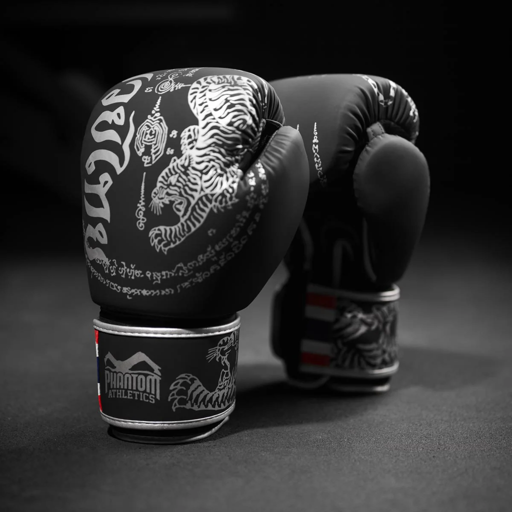 Phantom Boxhandschuhe Muay Thai LE, Schwarz-Silber 5