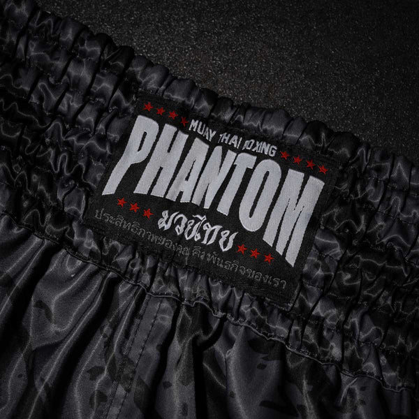 Phantom Muay Thai Shorts Camo Tiger, Schwarz-Grau 5