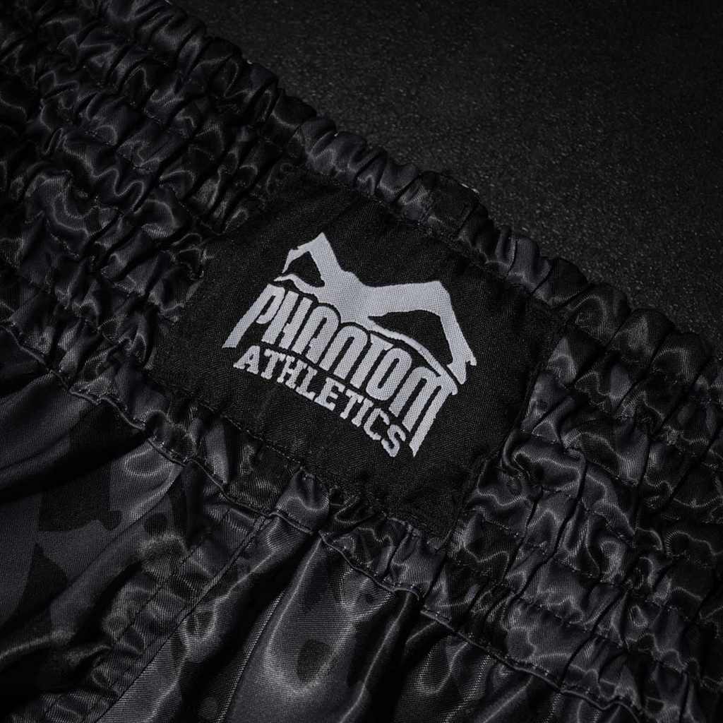 Phantom Muay Thai Shorts Camo Tiger, Schwarz-Grau 7