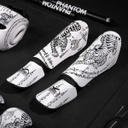 Phantom Schienbeinschoner Muay Thai, Weiß-Schwarz