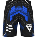 RDX Fight Shorts IMMAF, Schwarz-Blau 3