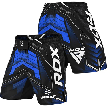 RDX Fight Shorts IMMAF, Schwarz-Blau 4