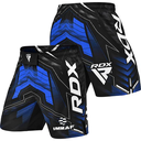 RDX Fight Shorts IMMAF, Schwarz-Blau 4