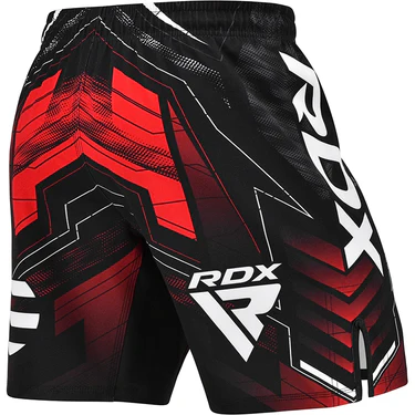RDX Fight Shorts IMMAF, Schwarz-Rot