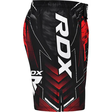 RDX Fight Shorts IMMAF, Schwarz-Rot 4