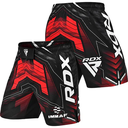 RDX Fight Shorts IMMAF, Schwarz-Rot 5