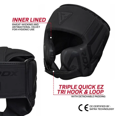 RDX Kopfschutz T15, Schwarz 5