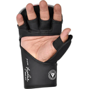 RDX MMA Handschuhe IMMAF Sparring Shooter, Schwarz-Rot