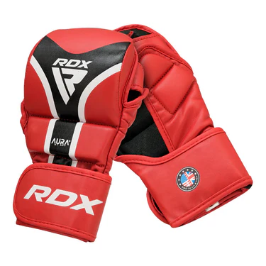 RDX MMA Handschuhe Sparring Aura Plus T17, Rot