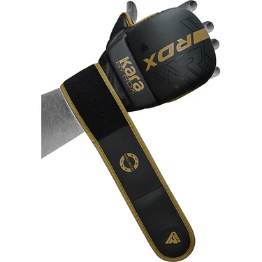 RDX MMA Handschuhe Sparring F6 Kara, Schwarz-Gold