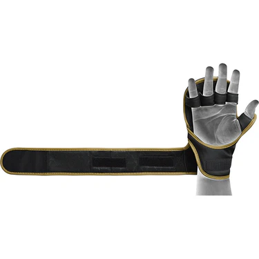 RDX MMA Handschuhe Sparring F6 Kara, Schwarz-Gold
