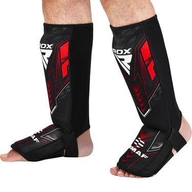 RDX Schienbeinschoner IMMAF, Schwarz-Rot 3