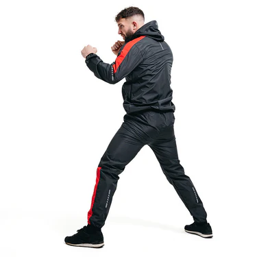 RDX Schwitzanzug H1, Schwarz-Rot 10