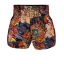 Top King Muay Thai Shorts TKTBS-205-WH, Weiß-Mehrfarbig