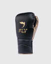 Fly Boxhandschuhe Superlace 2 mit Schnürung, Schwarz-Gold