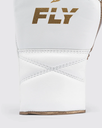 Fly Boxhandschuhe Superlace 2 mit Schnürung, Weiß-Gold