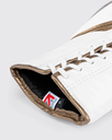 Fly Boxhandschuhe Superlace 2 mit Schnürung, Weiß-Gold