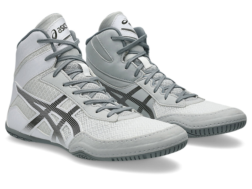 asics Ringerschuhe Matcontrol 3, Weiß-Metallic Grau