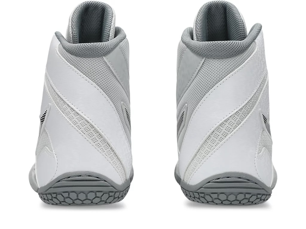asics Ringerschuhe Matcontrol 3, Weiß-Metallic Grau 5