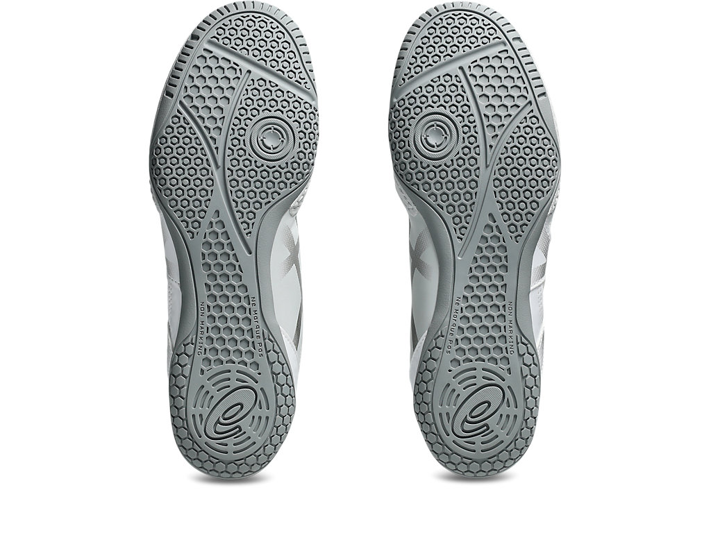 asics Ringerschuhe Matcontrol 3, Weiß-Metallic Grau 7