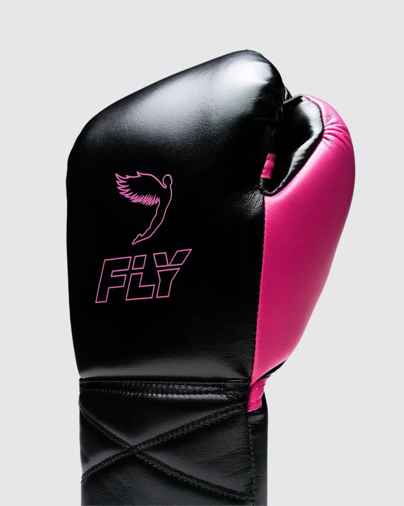 Fly Boxhandschuhe Superlace Pro X 2, Schwarz-Pink 4