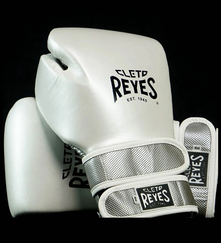 Cleto Reyes Boxhandschuhe Hero Double Strap, Perlweiss 2