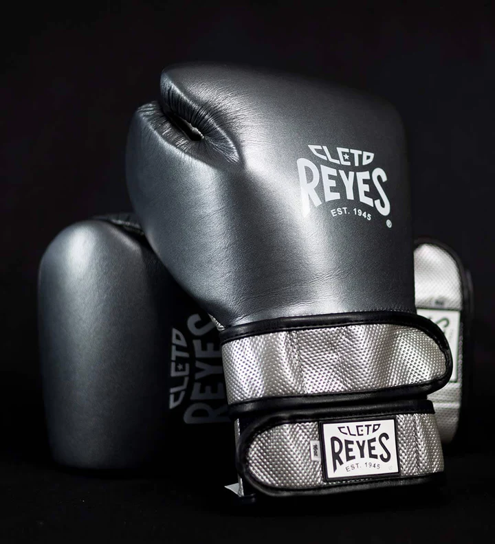 Cleto Reyes Boxhandschuhe Hero Double Strap, Silber 2