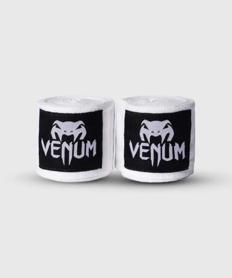 Venum Boxbandagen 2,5m Halbelastisch, Weiß 2