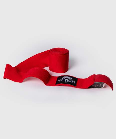 Venum Boxbandagen 4,5m Halbelastisch, Rot 3