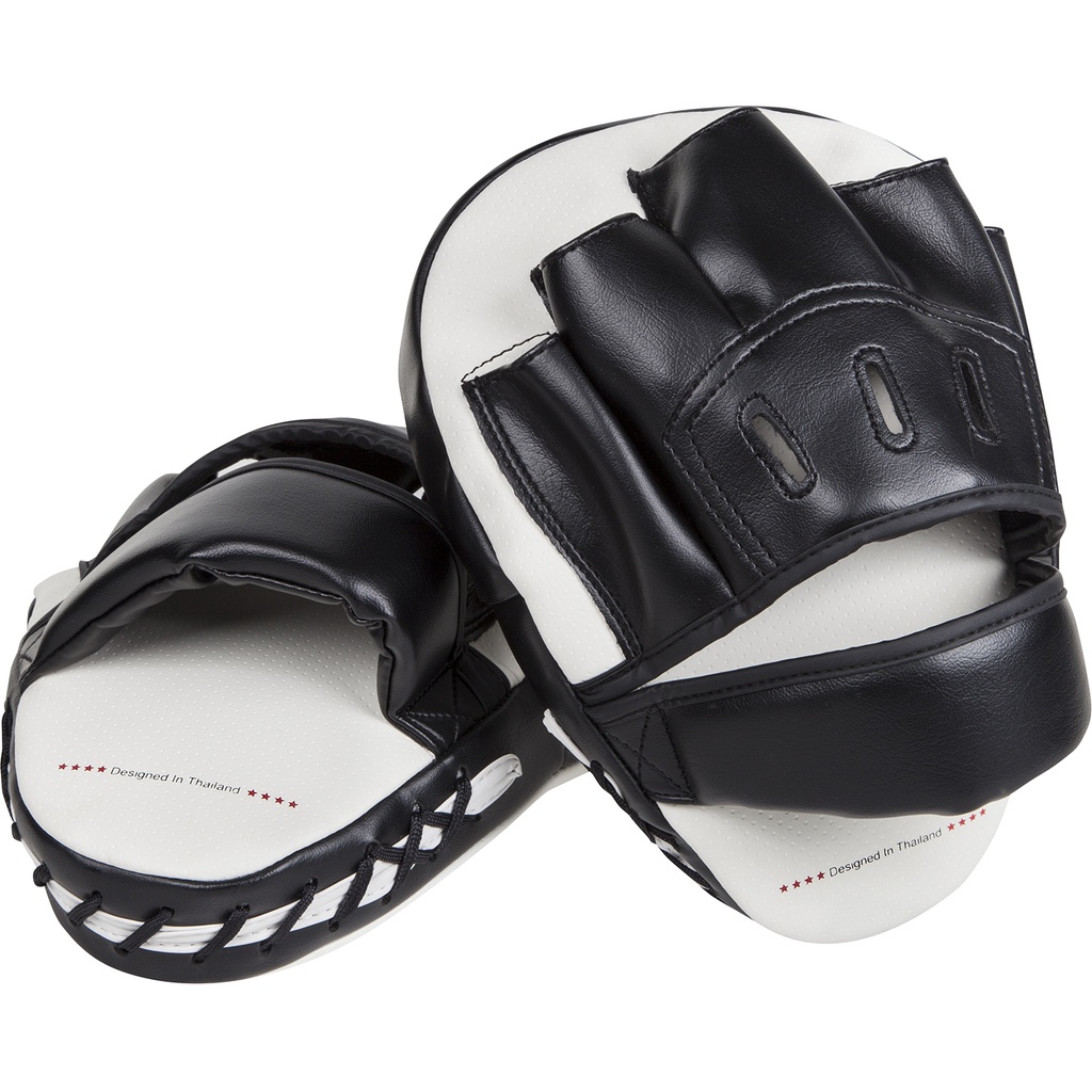 Venum Boxpratzen Light, Weiß-Schwarz 2