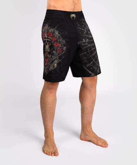 Venum Fight Shorts Santa Muarte 5.0, Schwarz-Gold 2